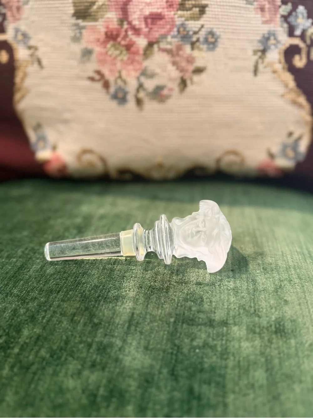 Rosenthal Versace Medusa Lumière Crystal Wine Bottle Stopper
